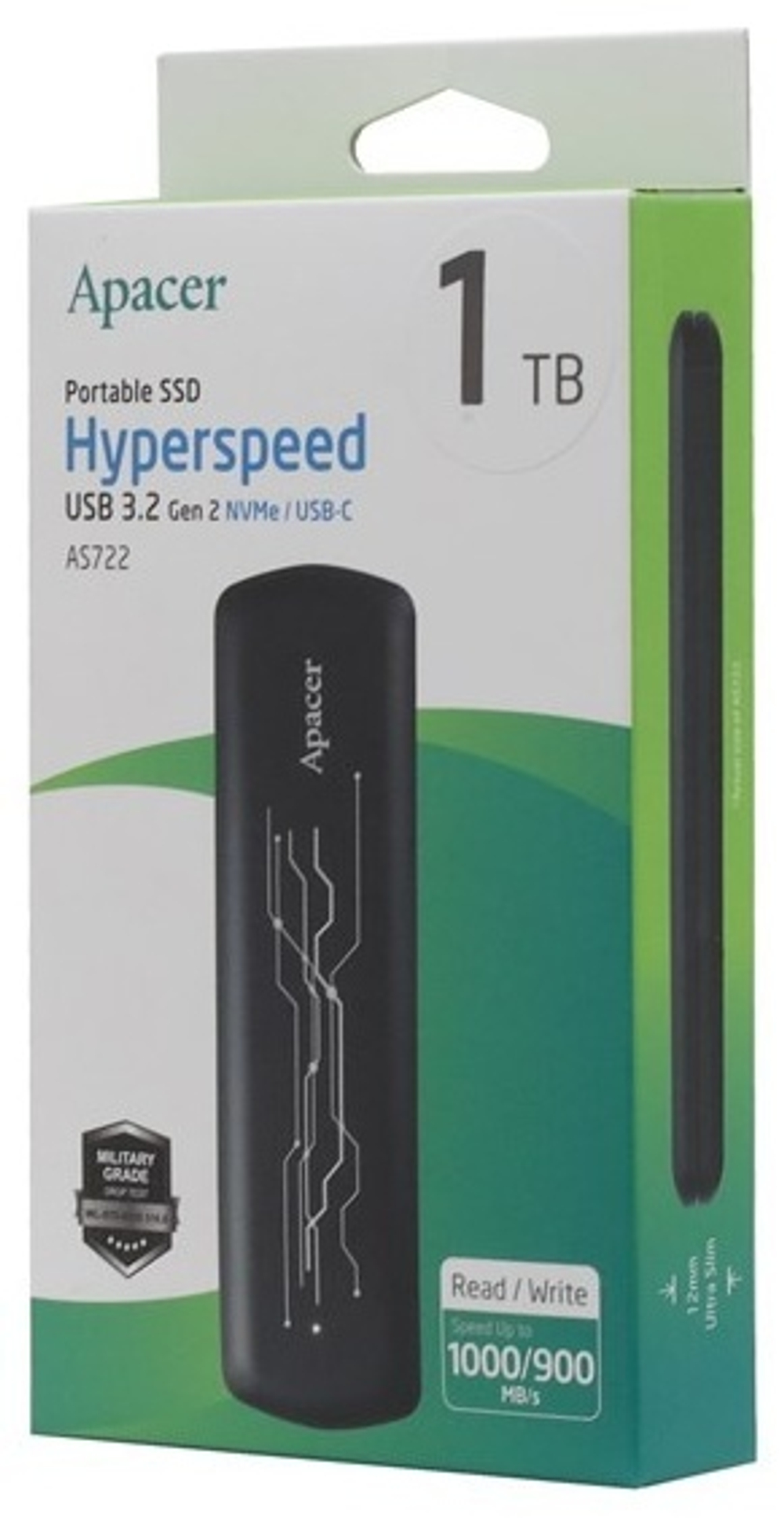 Apacer AS722 AP1TBAS722B-1 1Tb