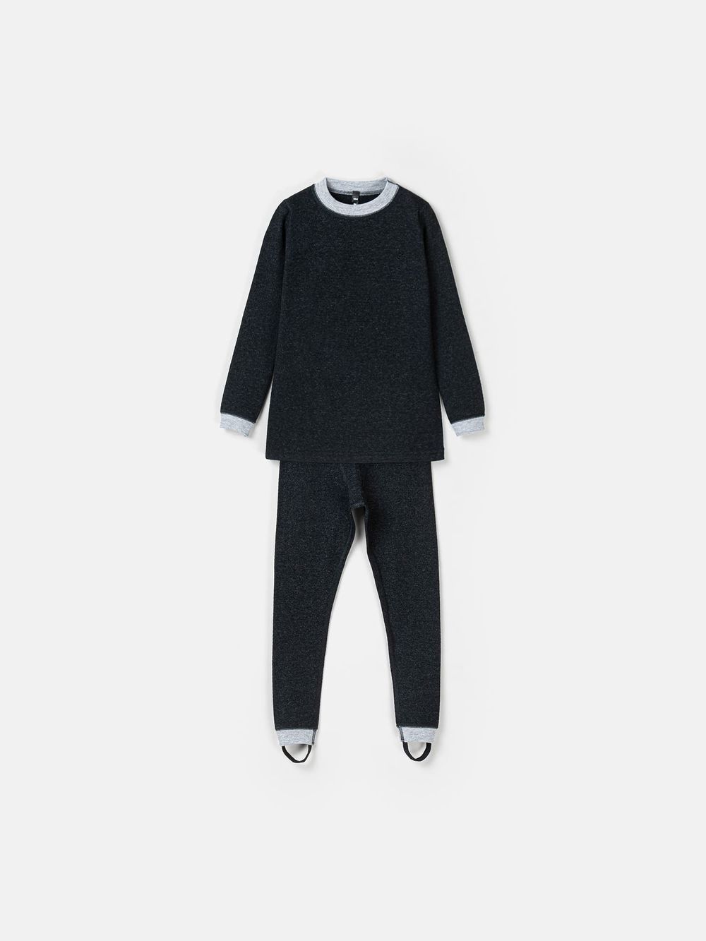 Комплект термобелья "Черный меланж" для мальчика