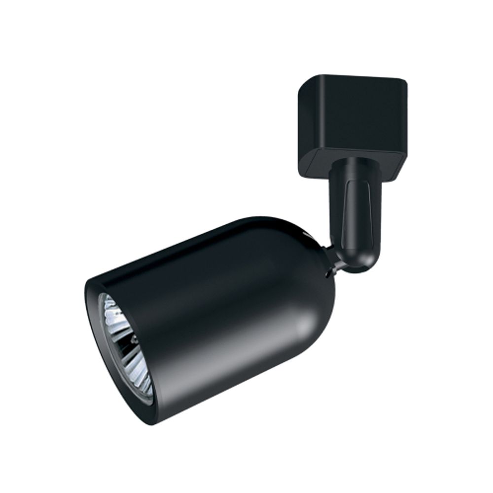 Трековый светильник однофазный ЭРА TR41-GU10 BK под лампу MR16 черный | Однофазные светильники под лампу