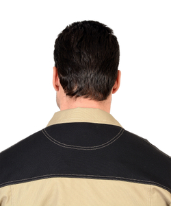 Костюм Nerss-Вест-Ворк куртка кор., п/к песочный с черным пл. 275 г/кв.м