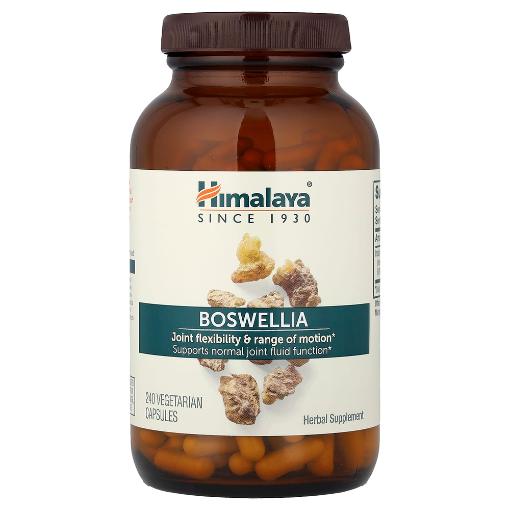 Himalaya, босвеллия, 240 вегетарианских капсул (125 мг в 1 капсуле)