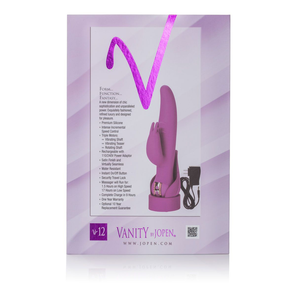 Эксклюзивный хай-тек вибратор VANITY BY JOPEN VR12 - 23,5 см. (Цвет: фиолетовый)