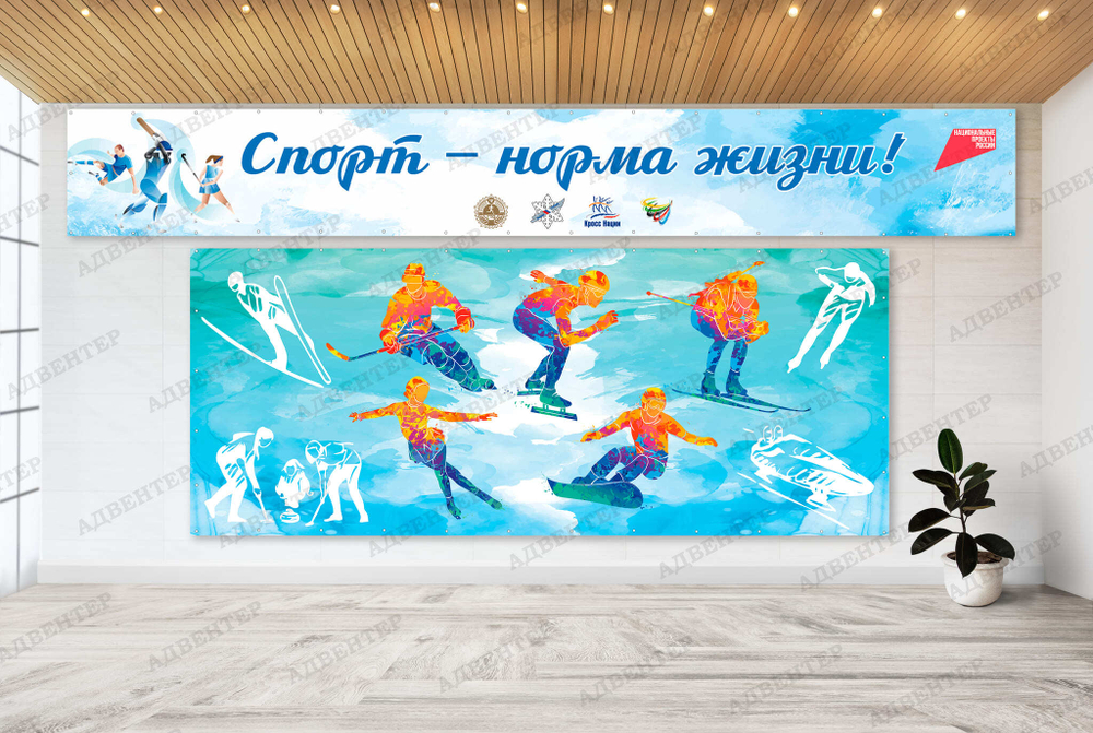 Баннер Зимние виды спорта 2091