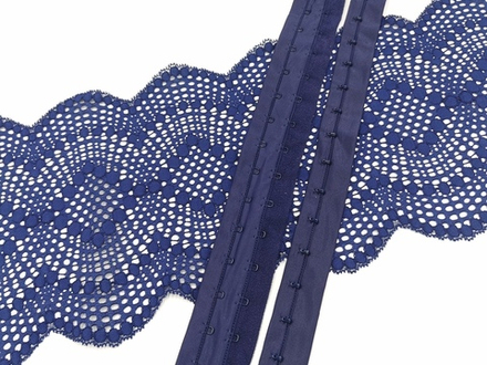 _Крючки-петли на ленте, темно-синие, (Арт: KPL-061.1)