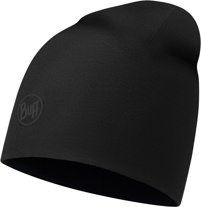 Тонкая флисовая шапочка Buff Hat Polar Microfiber Solid Black Фото 1