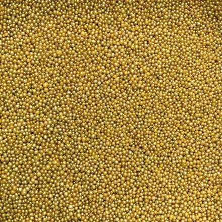 Посыпка кондитерская "Бусы золотые 2мм" 50г