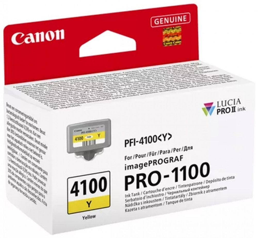 Картриджи Canon PFI-4100 желтый (yellow)