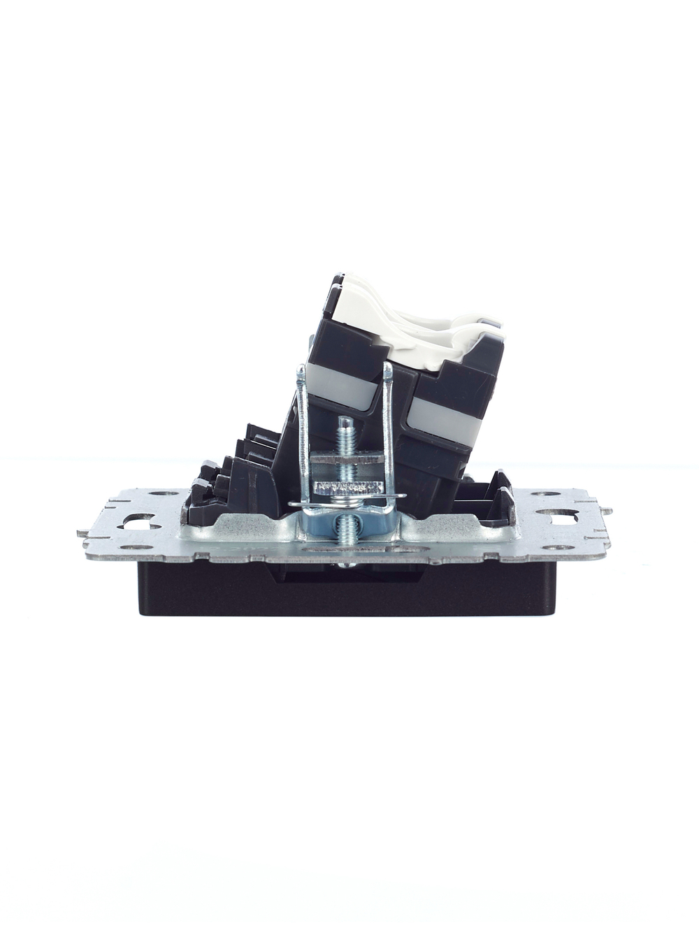 BRITE Розетка компьютерная двойная RJ45 кат.5E РК10-2-БрЧ черный IEK