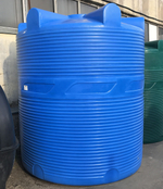 Ёмкость пластиковая пищевая Полимер-Групп V 10000 л. вертикальная (2300x2300x2670см;210кг;синий) - арт.559029