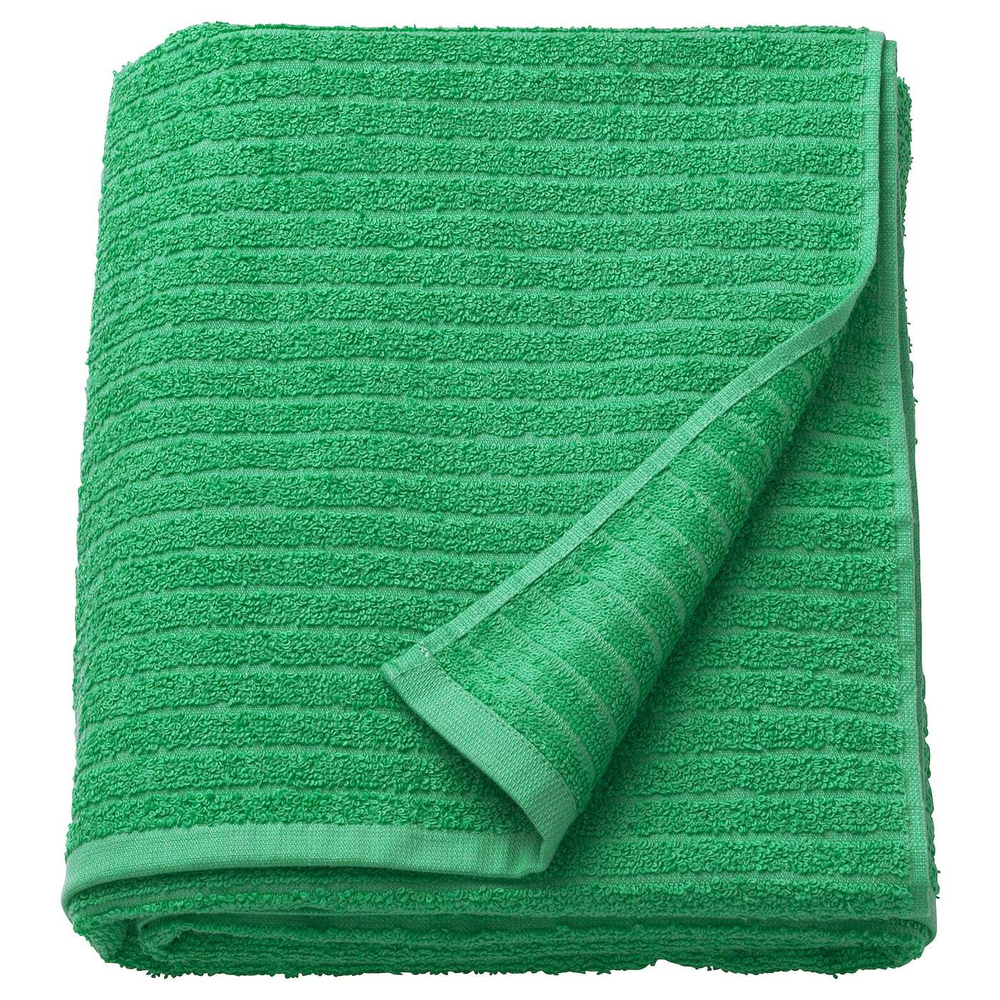 IKEA VÅGSJÖN  (ИКЕА ВÅГСЙÖН)  -  Полотенце банное, ярко-зеленое, 100x150 см