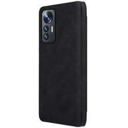 Кожаный чехол книжка от Nillkin для смартфона Xiaomi 12 Lite 5G, серия Qin Leather