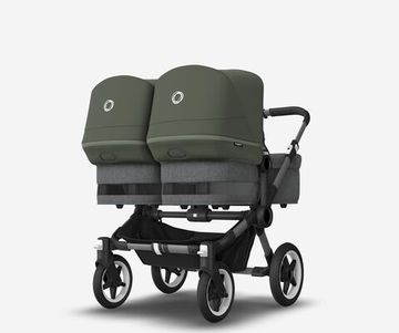 Коляска для двойни 2 в 1 Bugaboo Donkey 5 Twin Forest green/Grey melange/Graphite