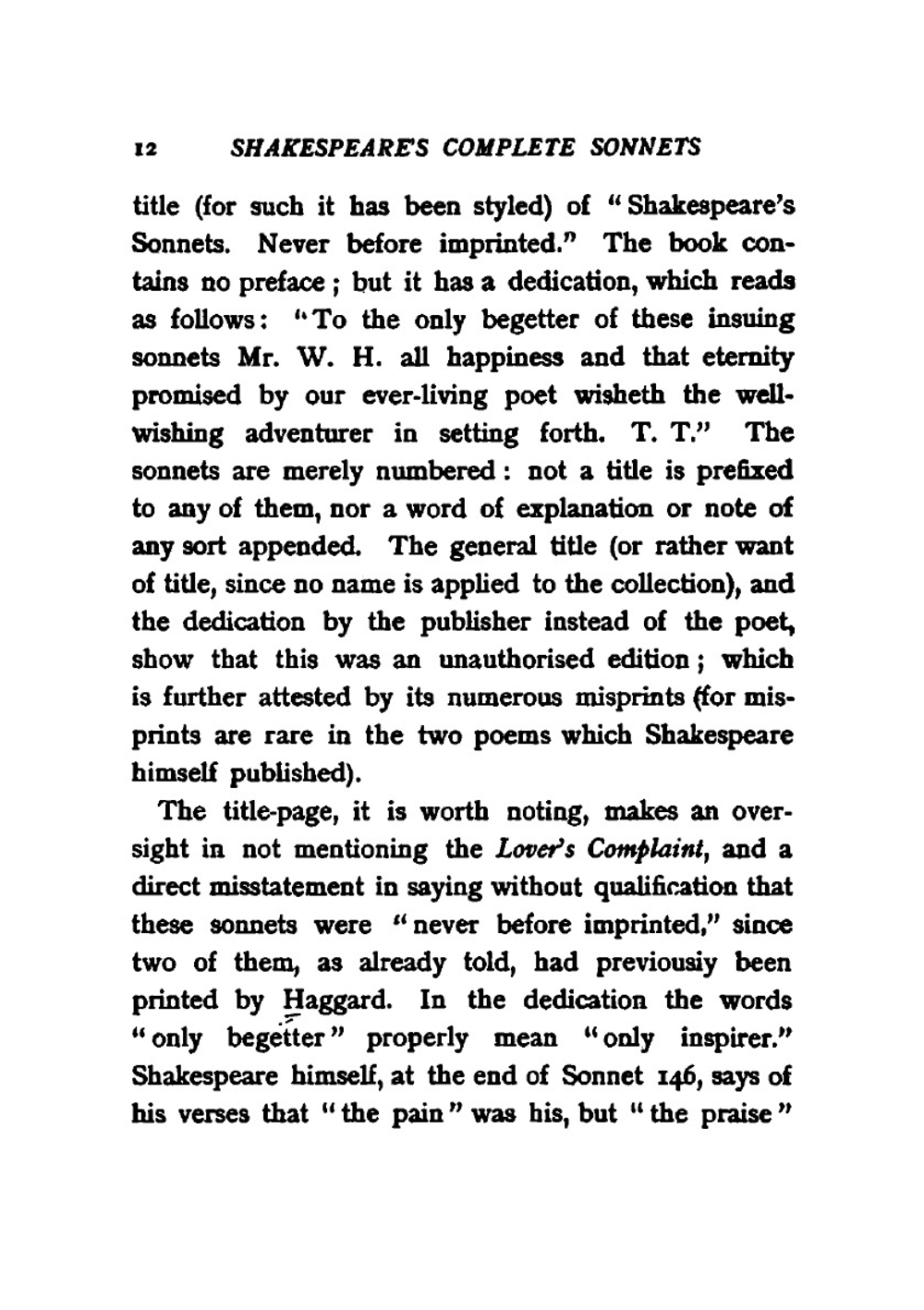 Shakespeare's complete sonnets | William Shakespeare