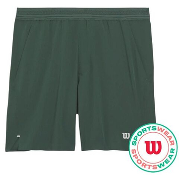 Мужские теннисные шорты Wilson Tournament V2 7" Unlined - зеленый