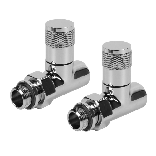 Набор дизайн-вентилей PIANO, прямой (хром) 1/2quot;