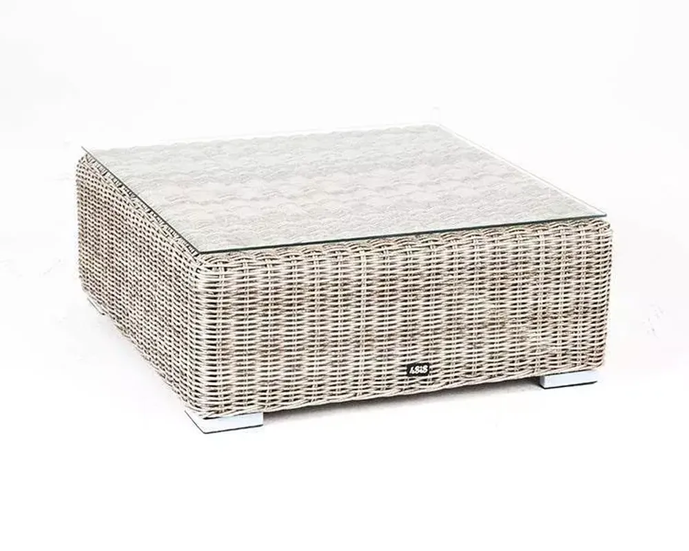 "Лунго" журнальный столик плетеный, цвет бежевый