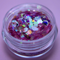 Zoo nail Микс шестигранников Крылья Феи 1757, 2гр