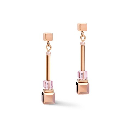 Серьги Coeur de Lion Rose Gold Lilac 5042/21-0829 цвет фиолетовый, золотой