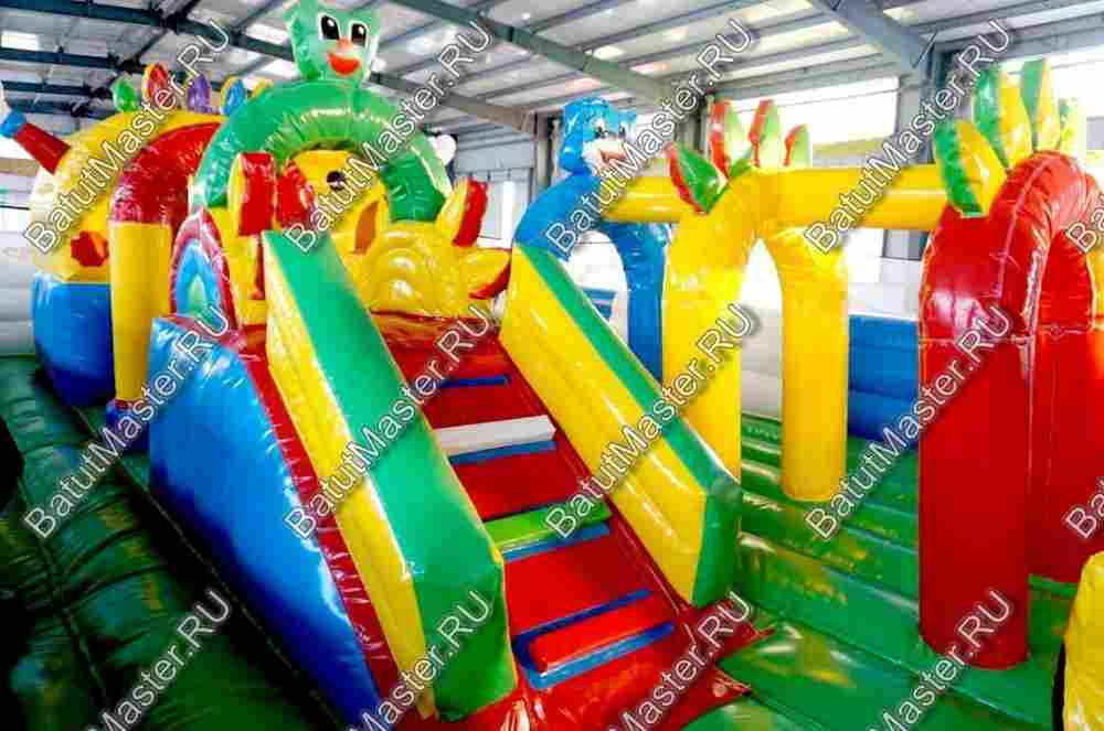 Коммерческий надувной батут "Радужный город" 10*6*3 м