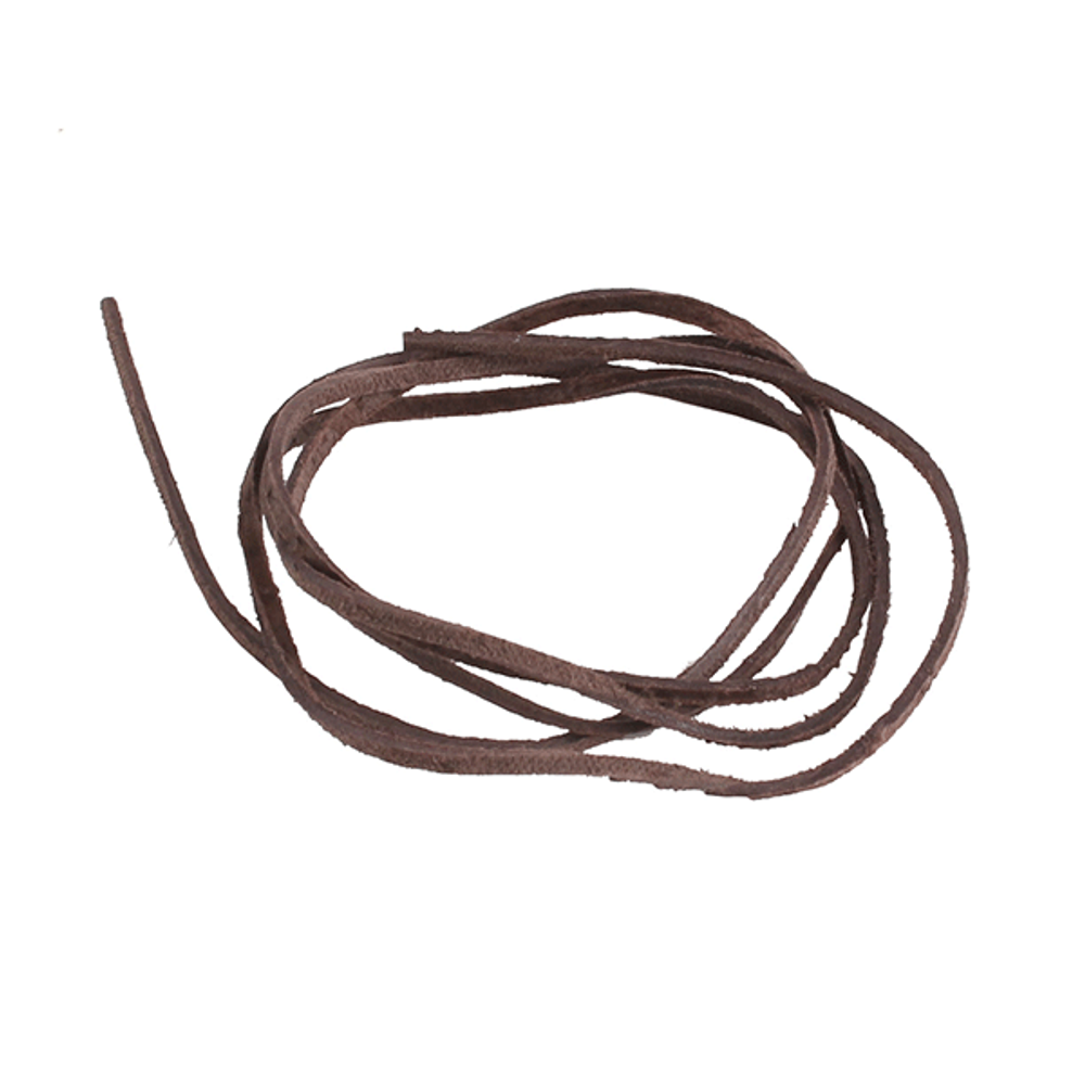 Шнурок для амулетов и кулонов 90 см коричневый кожа