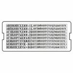 Касса русских букв и цифр универсальная, для самонаборных печатей и штампов TRODAT, 360 символов, шрифт 3,1 и 2,2 мм, 86617