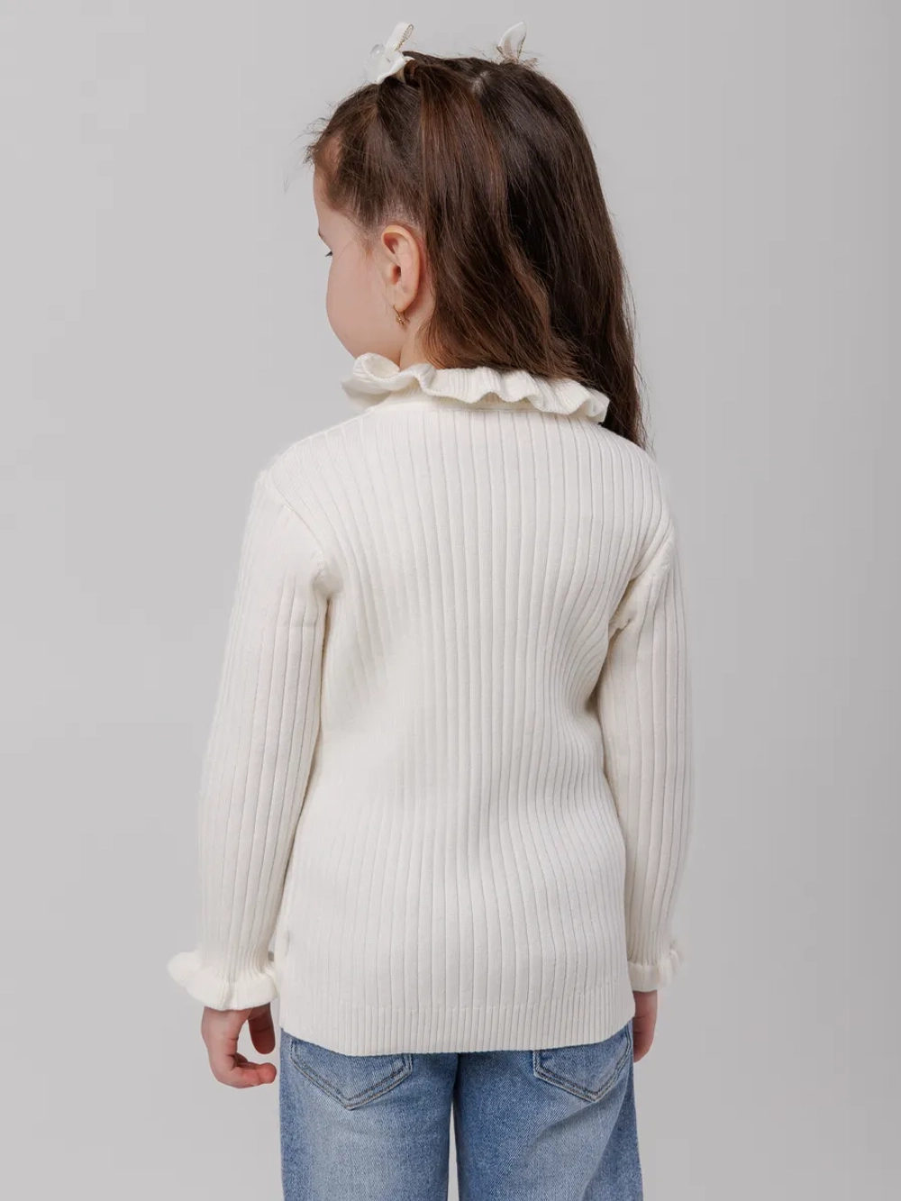 Джемпер для девочки с воланами