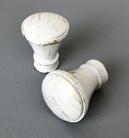 Наконечники металлические Колозео d16 мм, цвет белое золото