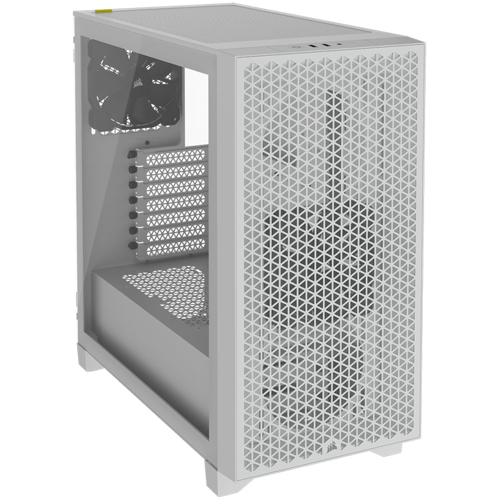 Corsair 3000D Tempered Glass Mid-Tower, White