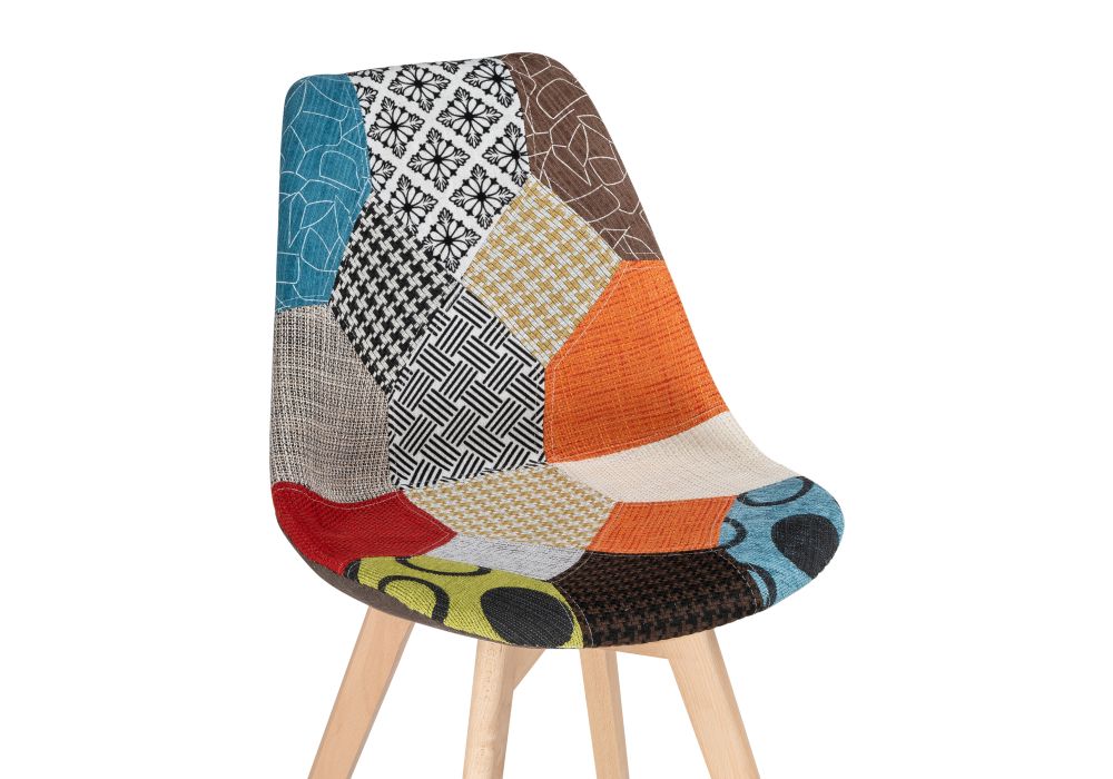 Деревянный стул Mille fabric multicolor