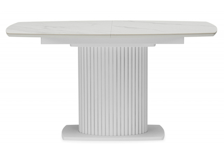 Керамический стол Woodville Фестер 140(180)х80 snow white, белый