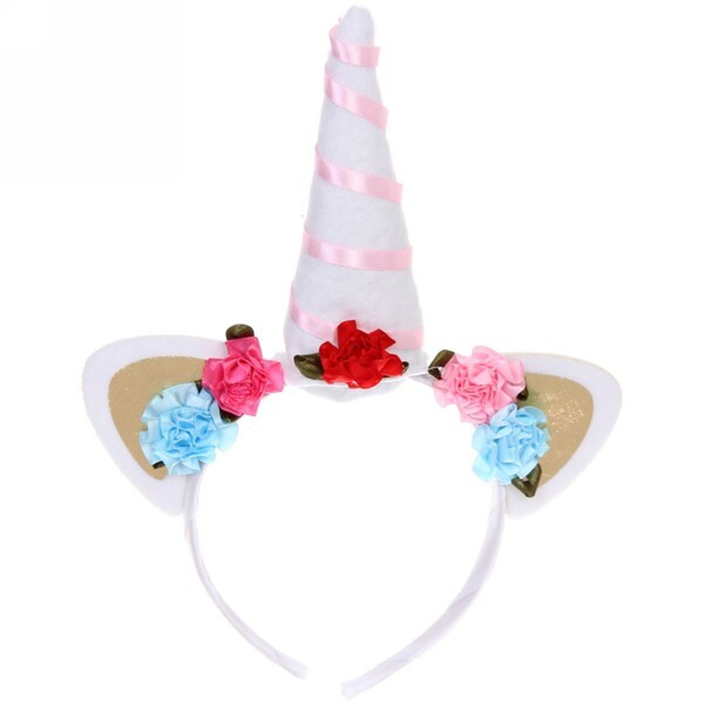 Ободок карнавальный «Белоснежный Единорожек»