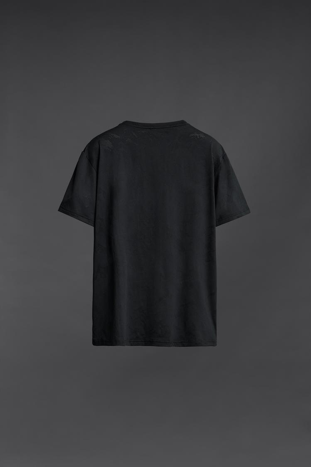 ZARA ФУТБОЛКА СВОБОДНОГО КРОЯ, ЧЕРНЫЙ