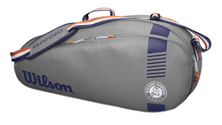 Сумка теннисная Wilson Team 3PK Roland Garros - grey/blue