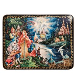 ШК-19/18 Шкатулка в технике декупаж «За Русь Святую» (10х8х3,5)