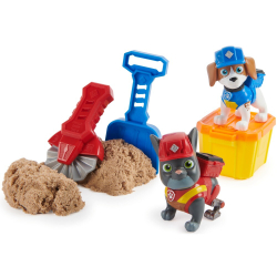 Пси Патруль - фигурки собачек 2-PACK Rubble & Crew + кинетический песок 20141514 / артикул   28503 6066727 20141514  / GTIN 778988460146