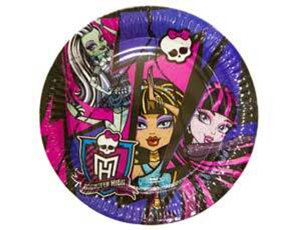 Распродажа Тарелка Monster High 17см 8шт.