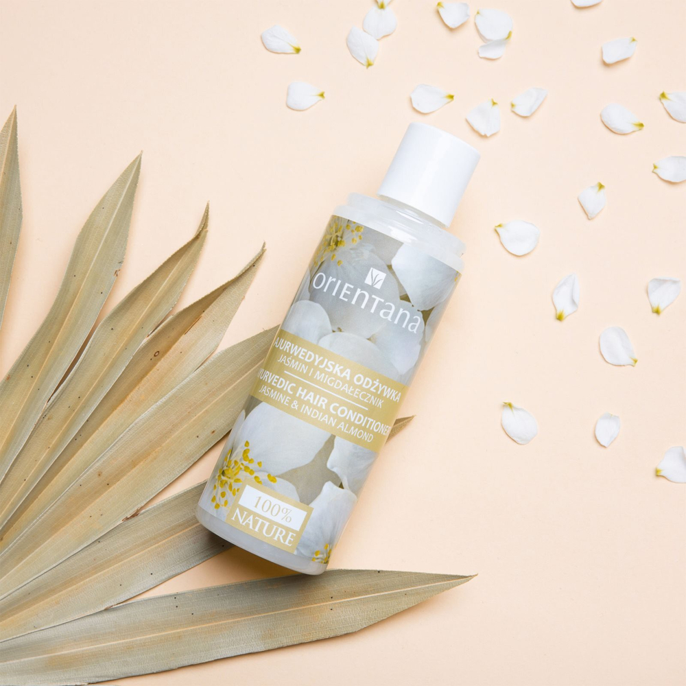 Orientana Ayurvedic Hair Conditioner Jasmine & Indian Almond - кондиционер, придающий волосам максимальный объем /   210  ml  / GTIN 5902596416751