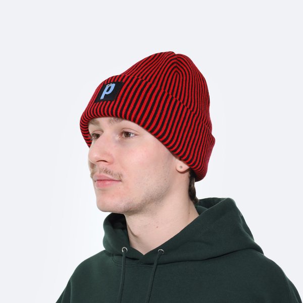 Шапка Postaments Stripes (black/red) артикул: - купить в магазине Дайс