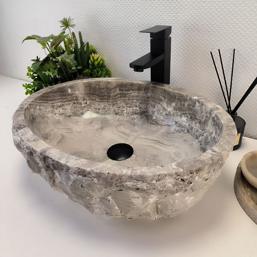 Раковина из оникса Erozy Grey EO-63184 51*40*15 0096
