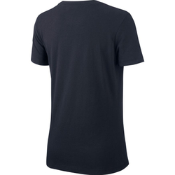 Женская футболка теннисная Nike Dry Tee DFC Crew W - black/black/heather/white