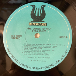 Винтажная виниловая пластинка LP Etta Jones, Ms. Jones To You (США 1976)