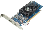 Видеокарта ASUS NVIDIA  GeForce GT 1030 GT1030-2G-BRK 2ГБ GDDR5, Low Profile,  Ret