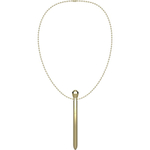 Клиторальный вибростимулятор Ibiza в виде золотистой подвески