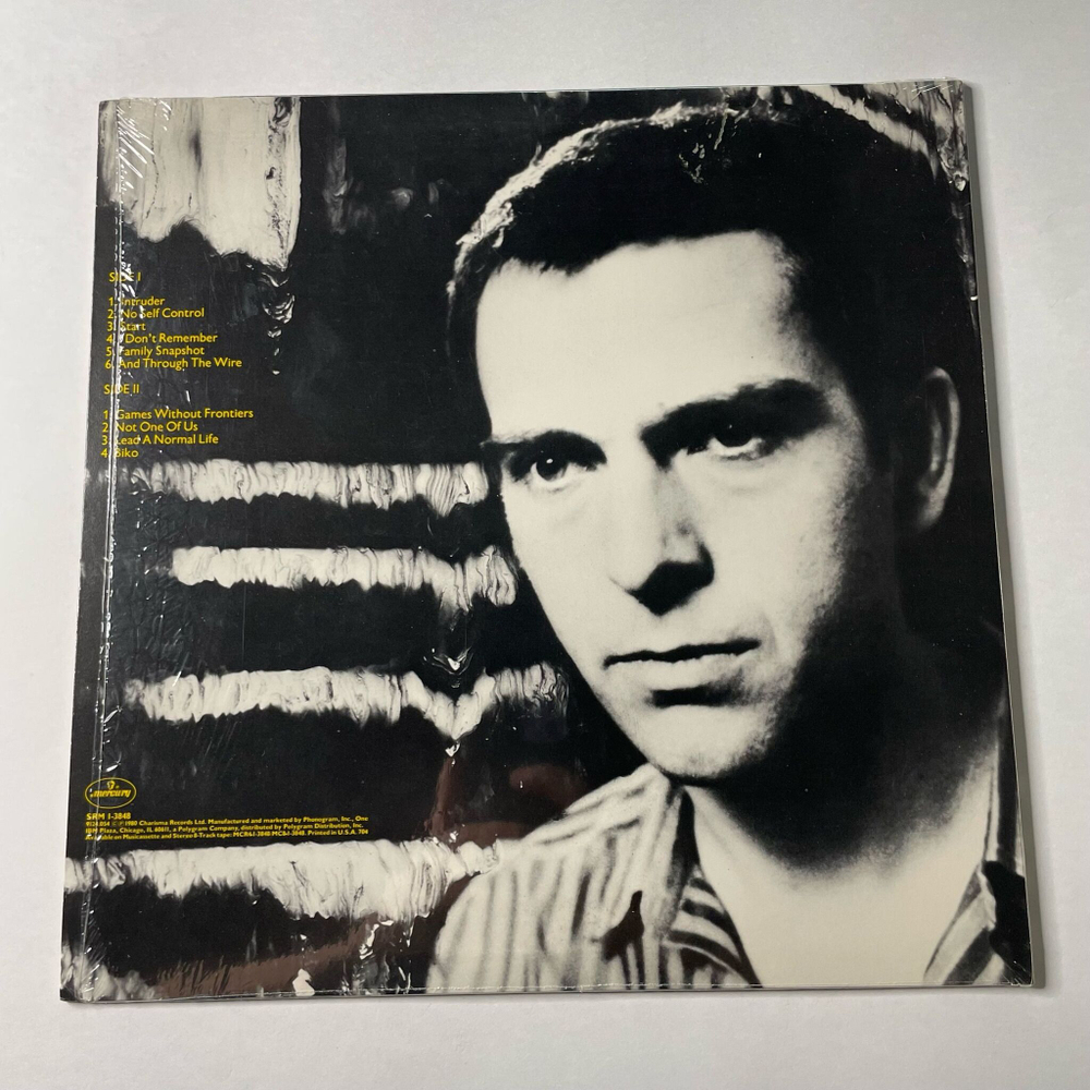 Винтажная виниловая пластинка LP Peter Gabriel Intruder (USA 1980)