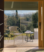 Стул уличный Atrani из стали и веревки цвета таупе