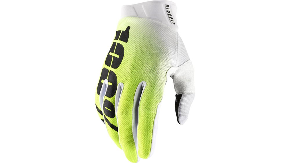 Мотоперчатки 100% Ridefit Glove (Black/White, S, 2024 (10010-00000))