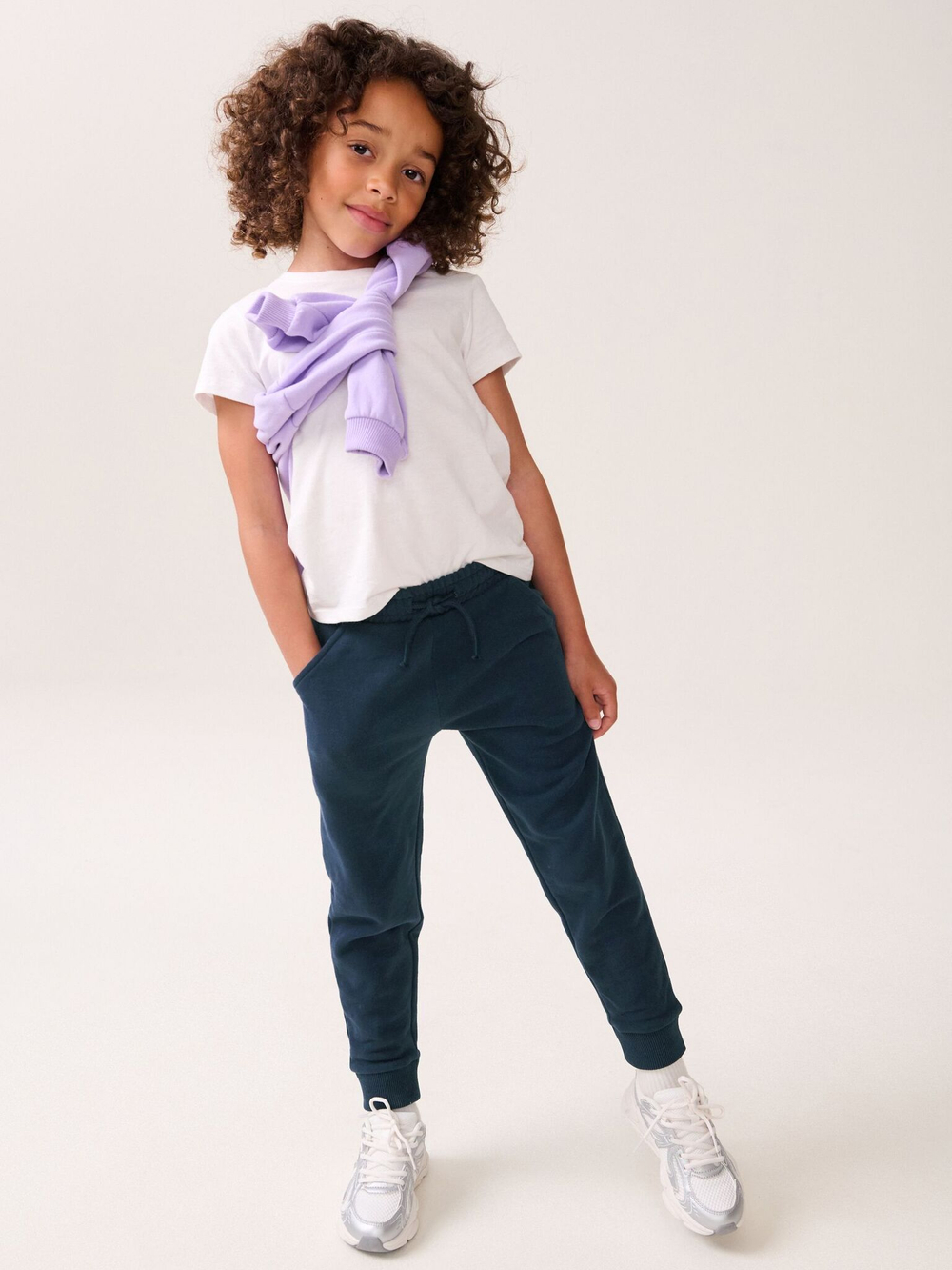 Джоггеры для девочки Next N96-866, Темно-синий