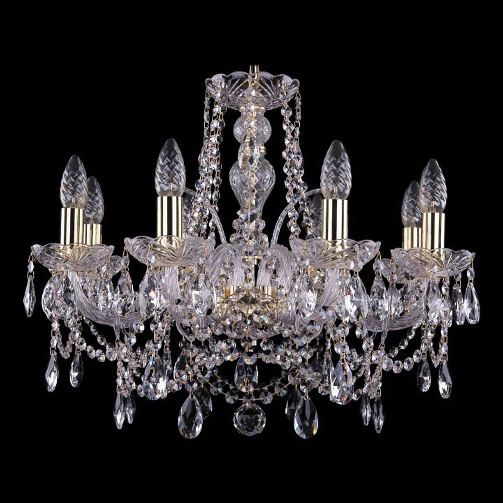 Подвесная люстра Bohemia Ivele Crystal 1411 1411/8/195/G