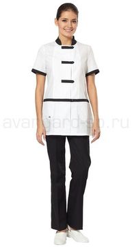 Костюм женский "Азия" (белый/черный)