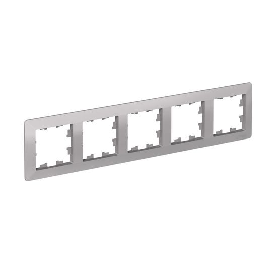 Рамка 5-м AtlasDesign Air алюм./дым. черн. SE ATN220305